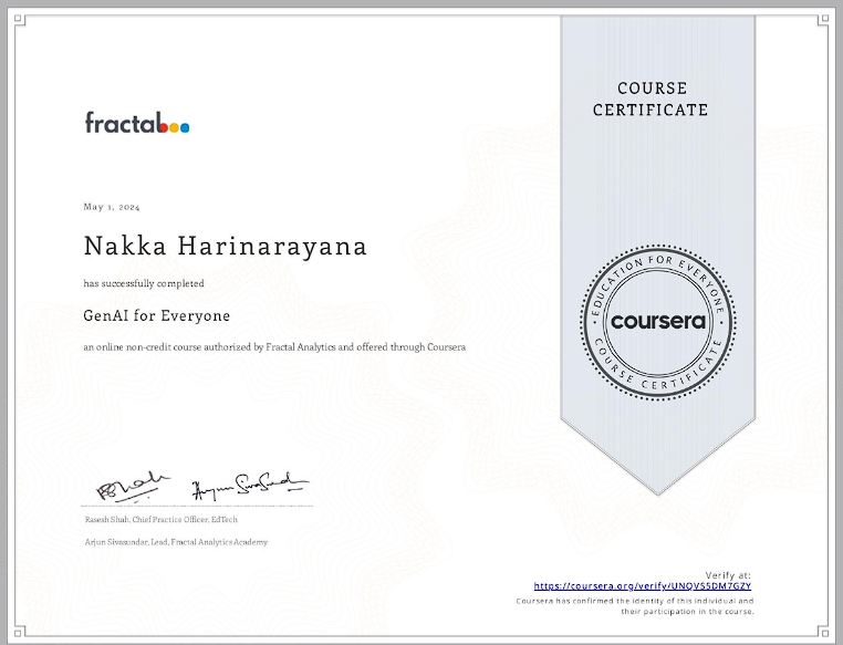 Certificate 1