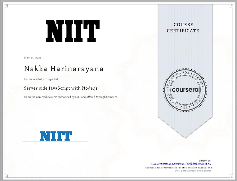 Certificate 1